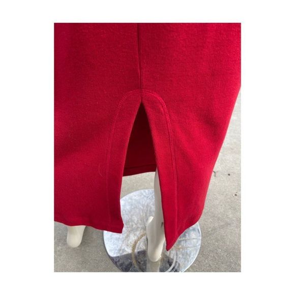 Vtg | 90s The Kettle Creek Clothing Company Red Maxi Pencil Skirt Ribbed Knit XS - Picture 9 of 10